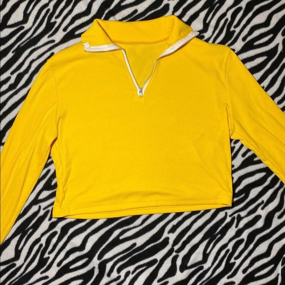 Yellow Crop Top
